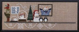 Mantle, Wintery Snowglobe, Penguin Penguin Penguin