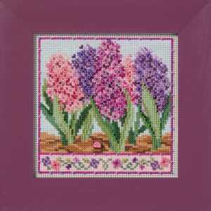 Hyacinths ~ Spring Series, Button & Beads kit by Mill Hill