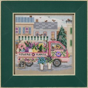 Flower Truck ~ Spring Series, Button & Beads kit by Mill Hill