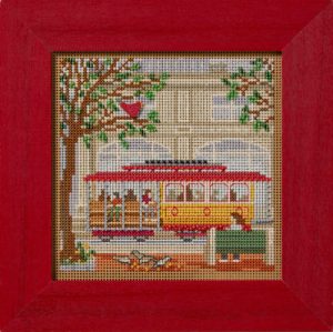 Trolley Car ~ Spring Series, Button & Beads kit by Mill Hill