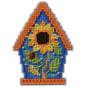 Painted Birdhouse ~ Spring Bouquet, Seasonal Ornament kit by Mill Hill