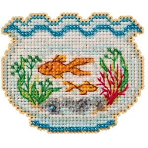 Fish Bowl ~ Spring Bouquet, Seasonal Ornament kit by Mill Hill