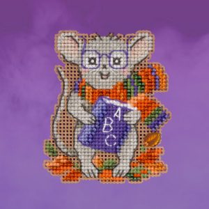 Seasonal Ornament ~ Autumn Harvest Series ~ School Mouse