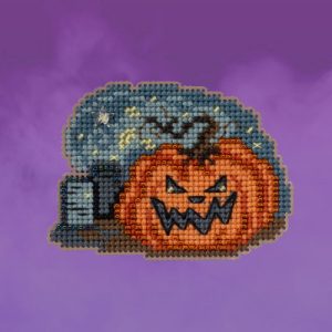 Seasonal Ornament ~ Autumn Harvest Series ~ Graveyard Pumpkin