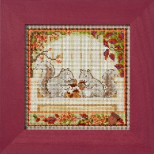 Buttons and Bead kits ~ Autumn Series ~ Nutty Squirrels by Mill Hill