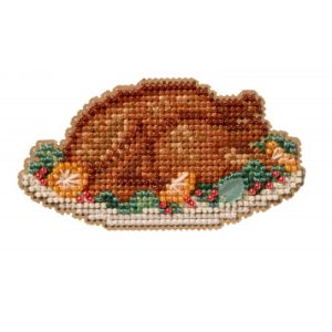 Seasonal Ornament ~ Autumn Harvest Series ~ Turkey Platter by Mill Hill