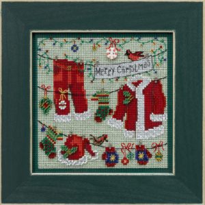 Buttons & Beads ~ Winter Series ~ Santa’s Clothesline kit by Mill Hill