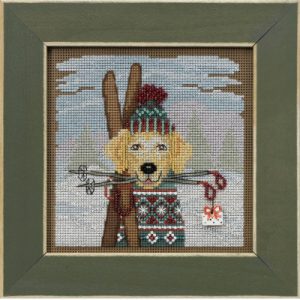 Buttons & Beads ~ Winter Series ~ Ski Dog kit by Mill Hill