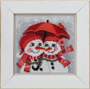 Buttons & Beads ~ Winter Series ~ Snow In Love kit by Mill Hill