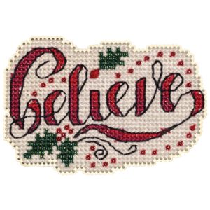 Seasonal Ornament ~ Winter Holiday ~ Holly Believe