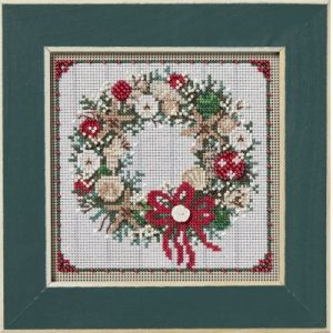 Buttons and Beads kits ~ Winter Series ~ Seashell Wreath by Mill Hill