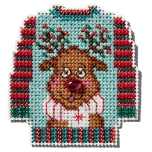 Seasonal Ornament ~ Winter Holiday ~ Ugly Sweater by Mill Hill