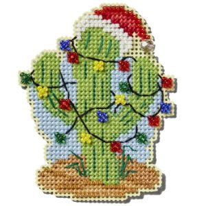 Seasonal Ornament ~ Winter Holiday ~ Christmas Cactus by Mill Hill
