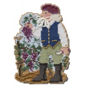 Santa Ornaments ~ Mediterranean Santas ~ Vineyard Santa