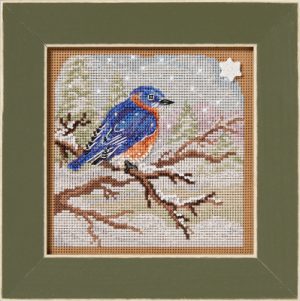 Buttons and Beads kit ~ Winter Series ~ Snowy Bluebird by Mill Hill