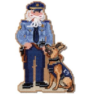 Santa Ornament kit ~ First Responder ~ Police Officer by Mill Hill
