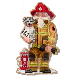 Santa Ornament kit ~ First Responder ~ Firefighter by Mill Hill