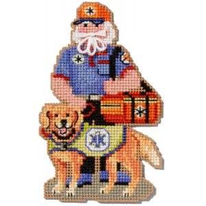 Santa Ornament kit ~ First Responder ~ EMT by Mill Hill