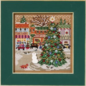 Buttons and Beads kit ~ Winter Series ~ Holiday Square by Mill Hill