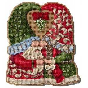 Jim Shore ~ Holiday Gnomes ~ Mistletoe Couple Gnomes
