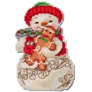 Jim Shore ~ Christmas ~ Snowman with Gingerbread by Mill Hill
