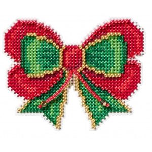Winter Holiday, Seasonal Ornament kit ~ Mill Hill ~ Holiday Bow