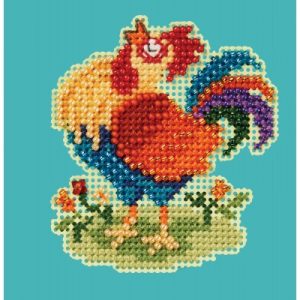 Seasonal Ornament ~ Spring Bouquet ~ Papa Rooster by Mill Hill