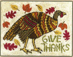 Prim Turkey PUNCHNEEDLE by Teresa Kogut