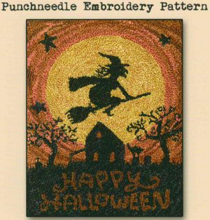 Happy Halloween PUNCHNEEDLE by Teresa Kogut