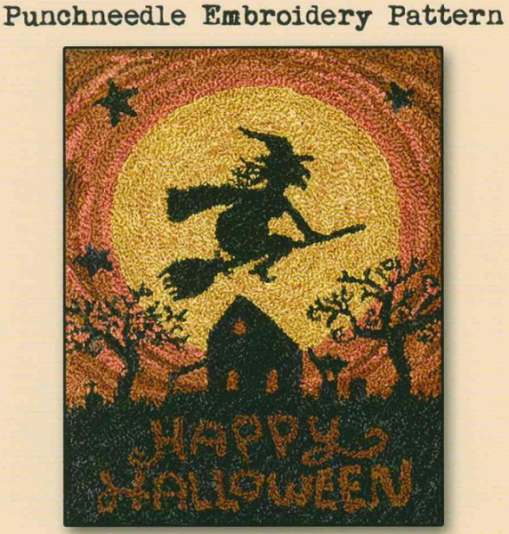 Happy Halloween PUNCHNEEDLE by Teresa Kogut