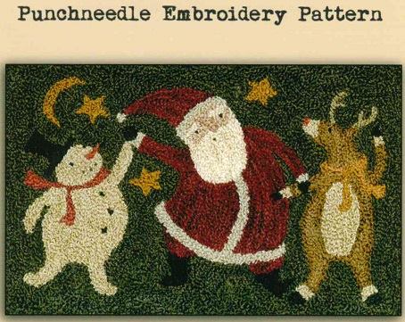 Christmas Dance Party PUNCHNEEDLE by Teresa Kogut